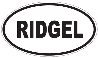 RIDGEL - Oval Sticker