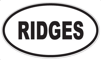 RIDGES - Oval Magnet