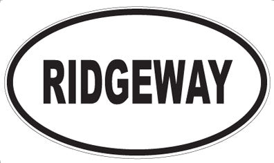 RIDGEWAY - Oval Magnet