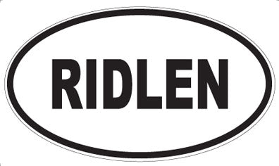 RIDLEN - Oval Magnet