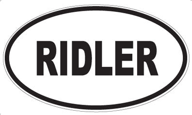 RIDLER - Oval Magnet