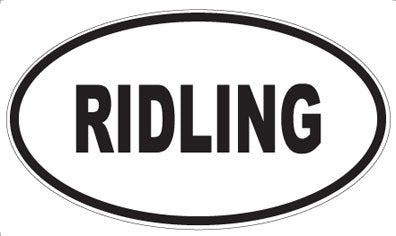 RIDLING - Oval Magnet