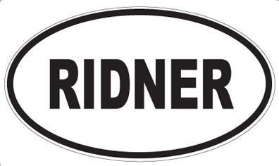 RIDNER - Oval Magnet