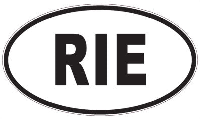 RIE - 3 Letter Initials Oval Sticker