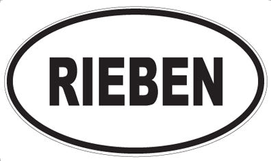 RIEBEN - Oval Magnet