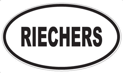 RIECHERS - Oval Magnet