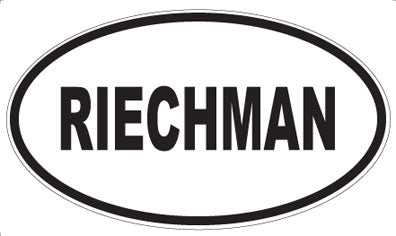 RIECHMAN - Oval Magnet