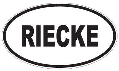 RIECKE - Oval Magnet