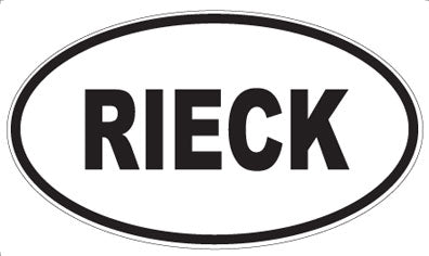 RIECK - Oval Magnet