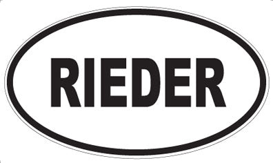 RIEDER - Oval Magnet