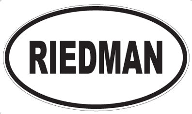 RIEDMAN - Oval Magnet