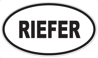 RIEFER - Oval Magnet