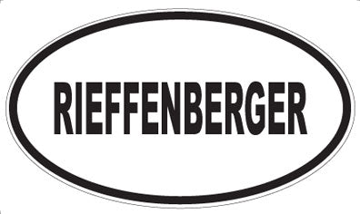 RIEFFENBERGER - Oval Sticker