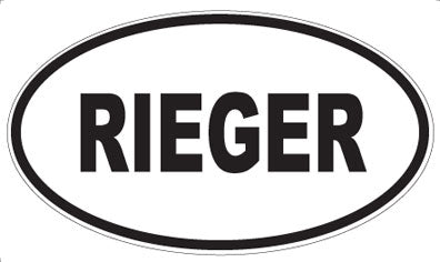 RIEGER - Oval Sticker