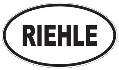 RIEHLE - Oval Sticker