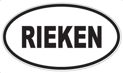 RIEKEN - Oval Sticker