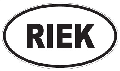 RIEK - Oval Magnet