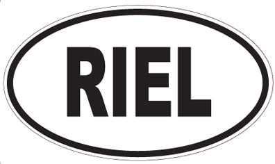 RIEL - Oval Sticker