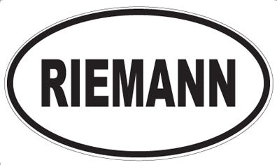 RIEMANN - Oval Sticker