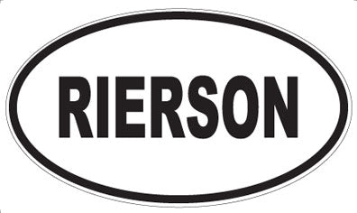 RIERSON - Oval Magnet