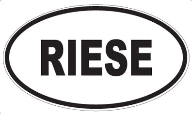 RIESE - Oval Sticker