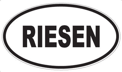 RIESEN - Oval Sticker