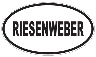 RIESENWEBER - Oval Sticker