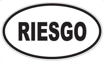 RIESGO - Oval Magnet