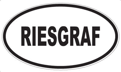 RIESGRAF - Oval Sticker