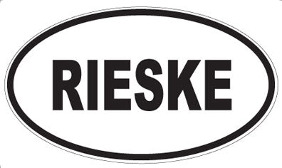 RIESKE - Oval Sticker
