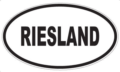 RIESLAND - Oval Sticker