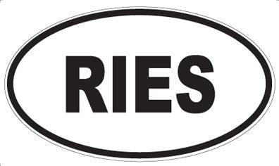 RIES - Oval Magnet