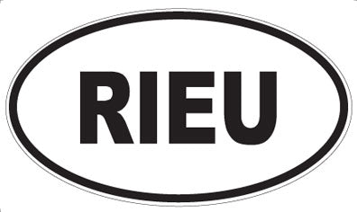 RIEU - Oval Sticker