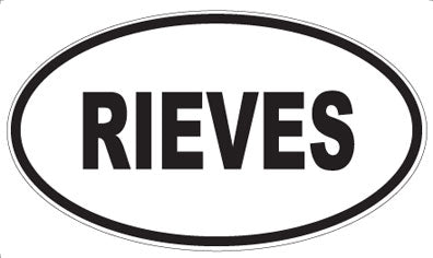 RIEVES - Oval Magnet