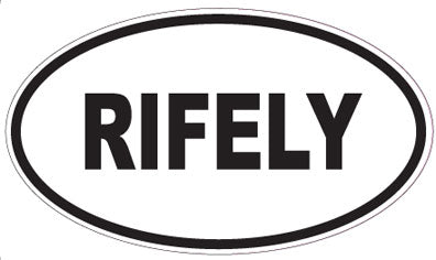 RIFELY - Oval Sticker