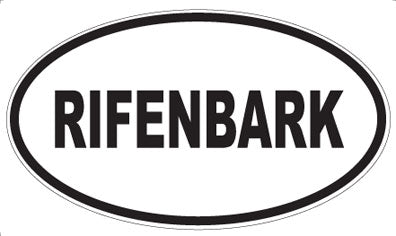 RIFENBARK - Oval Sticker