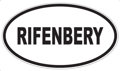 RIFENBERY - Oval Magnet