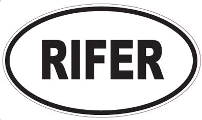 RIFER - Oval Magnet
