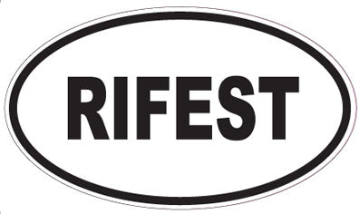 RIFEST - Oval Sticker