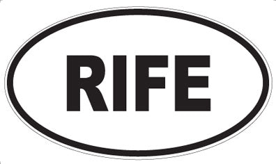 RIFE - Oval Magnet
