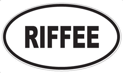 RIFFEE - Oval Sticker