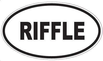 RIFFLE - Oval Sticker