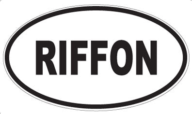 RIFFON - Oval Sticker