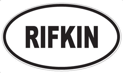 RIFKIN - Oval Sticker
