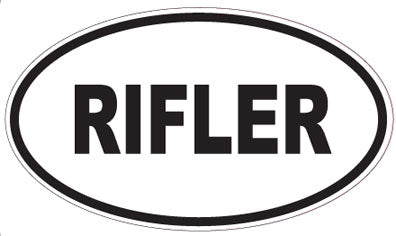 RIFLER - Oval Sticker