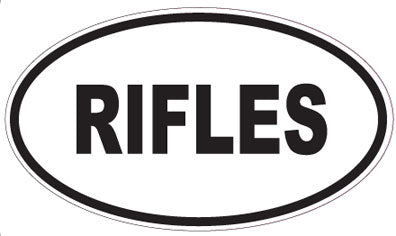 RIFLES - Oval Sticker