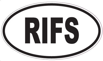 RIFS - Oval Sticker