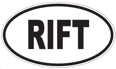 RIFT - Oval Sticker