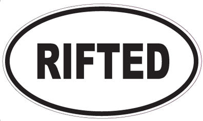 RIFTED - Oval Sticker
