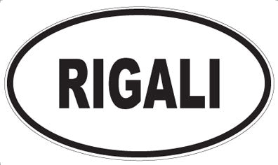 RIGALI - Oval Magnet